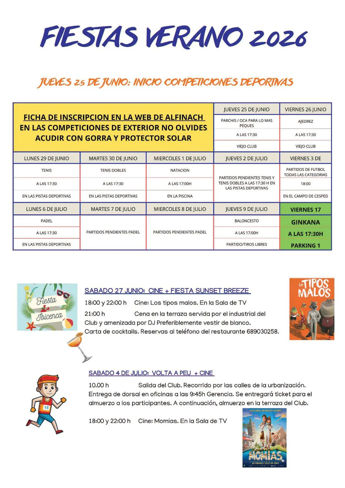Fiestas de Verano Alfinach 2026