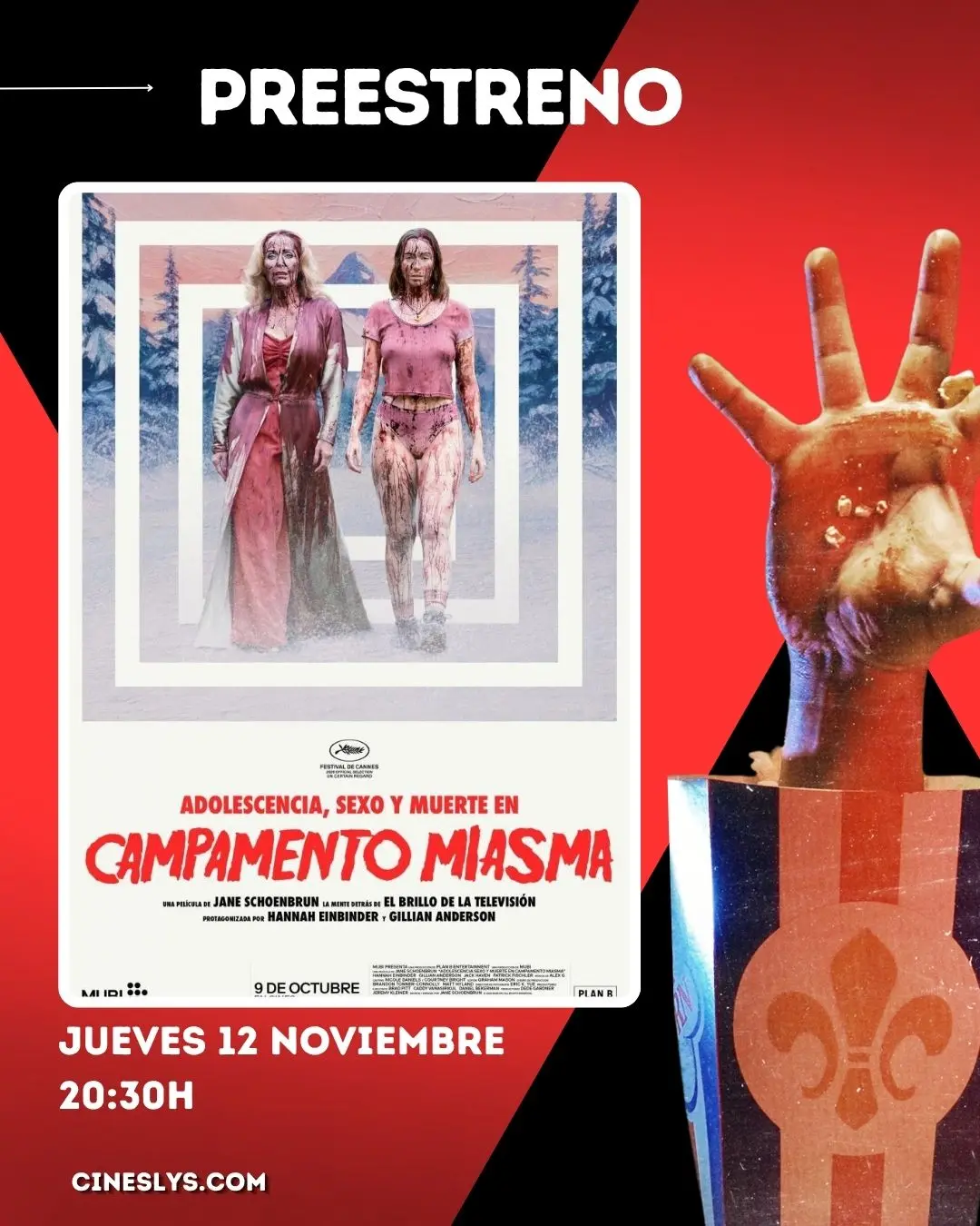 Terroríficamente Lys: Preestreno "Adolescencia, sexo y muerte en Campamento Miasma"