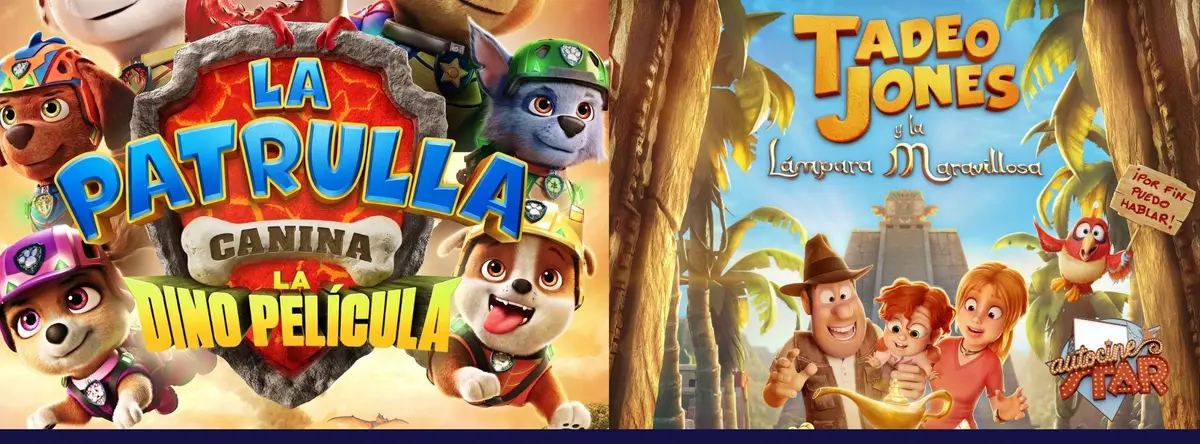 Sesión doble: La Patrulla Canina: La Dino Película + Tadeo Jones y la Lámpara Maravillosa
