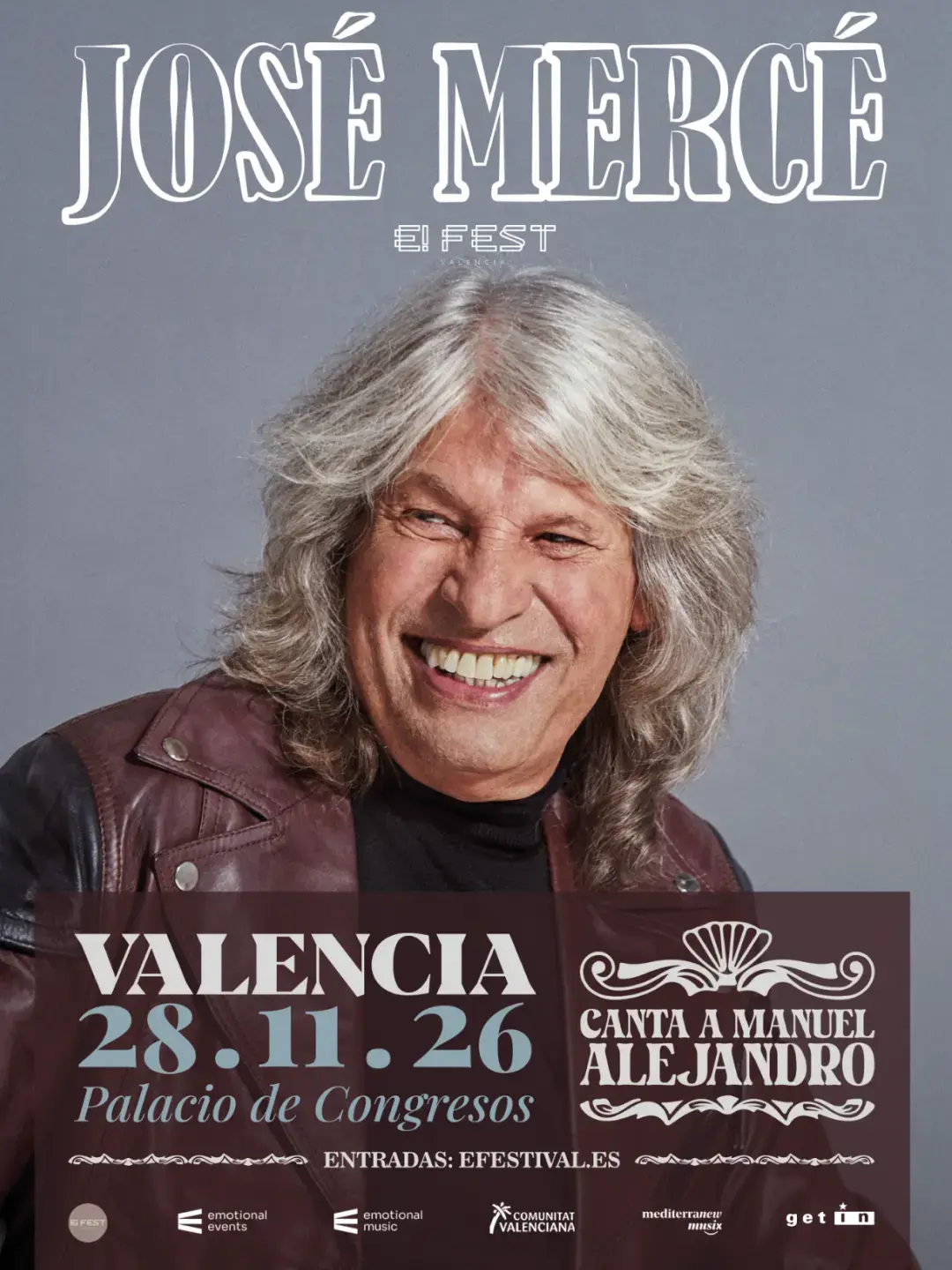 Concierto de José Mercé. Canta a Manuel Alejandro.