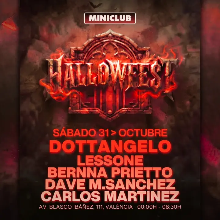 MINICLUB: SABADO 31 HALLOWFEST SPECIAL SESSION till 08.30 am