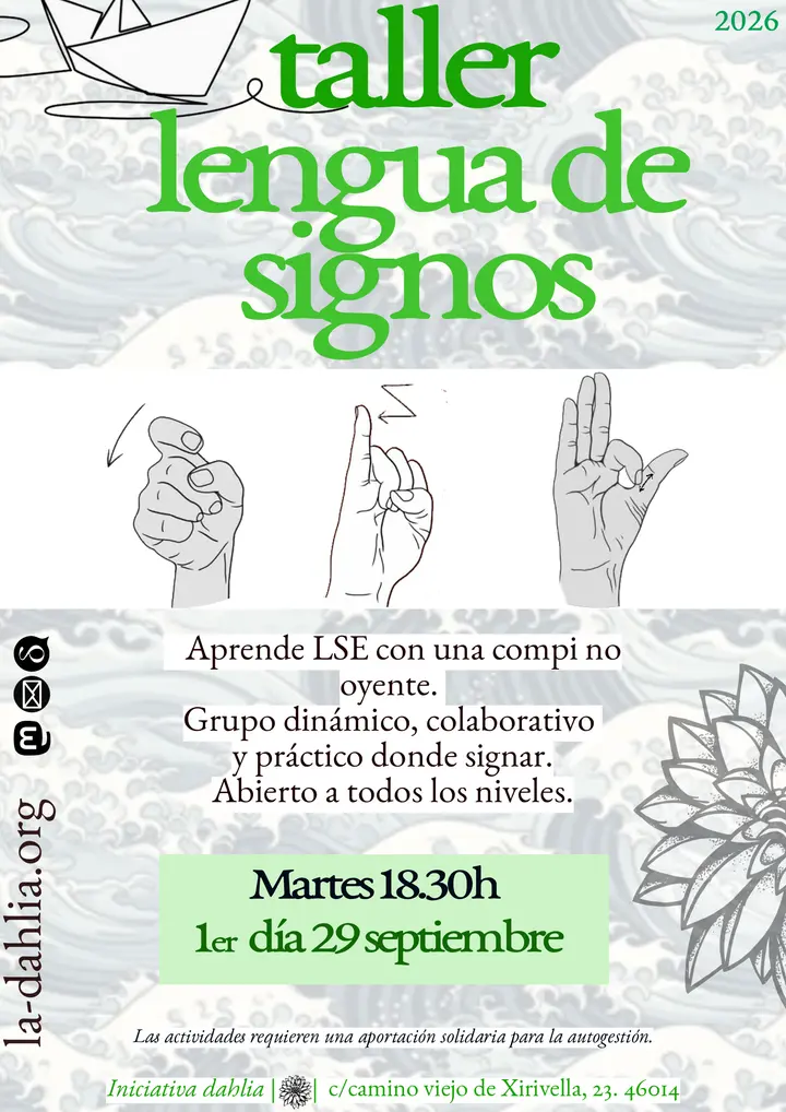 taller de lengua de signos