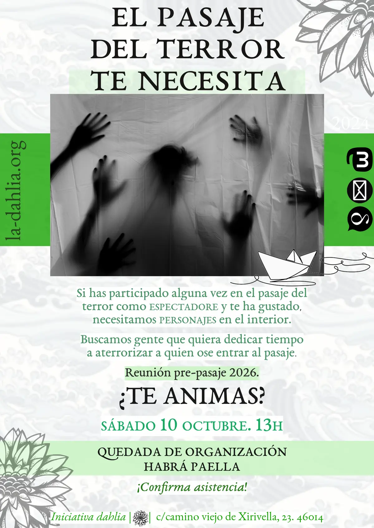 Reunión pre-pasaje del terror