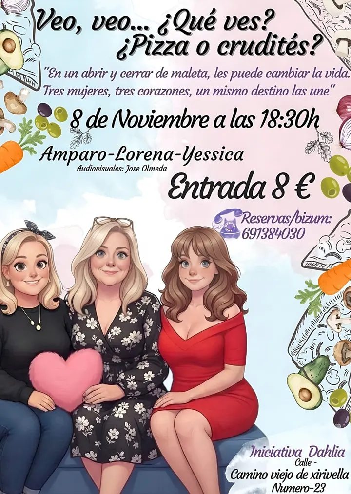 Veo, veo... ¿Qué ves? ¿Pizza o crudités?