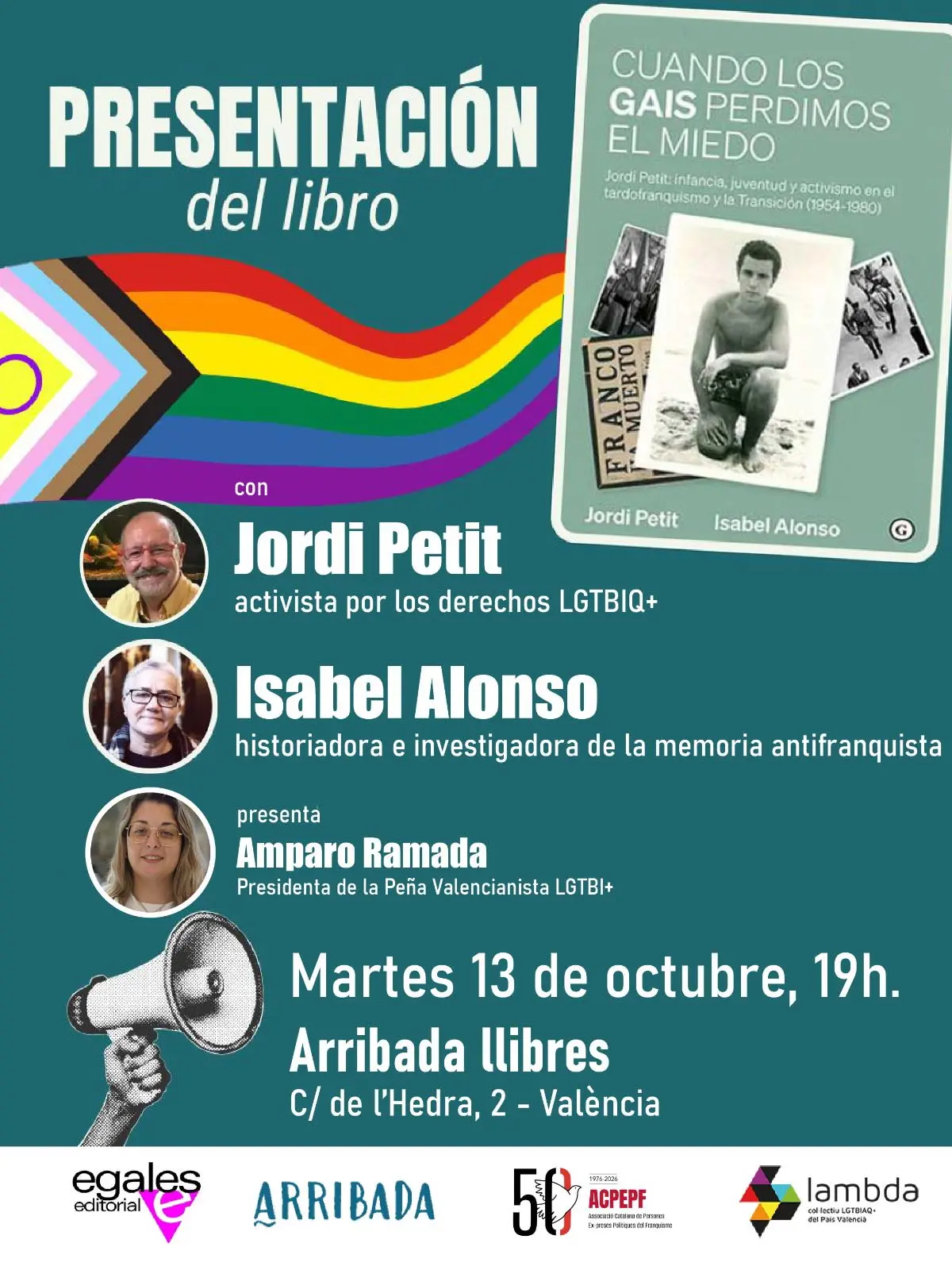 Presentació del llibre «Cuando los gays perdimos el miedo»