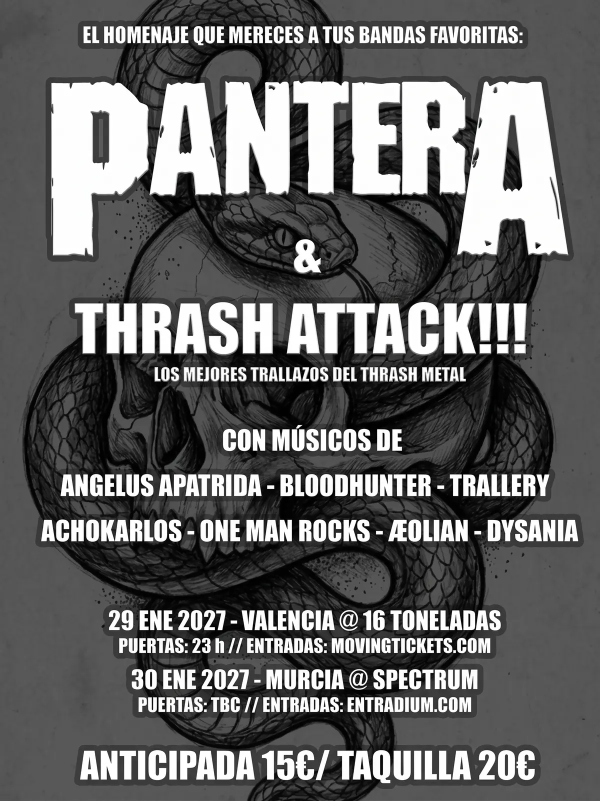 Homenaje A Pantera & Thrash Attack!!!