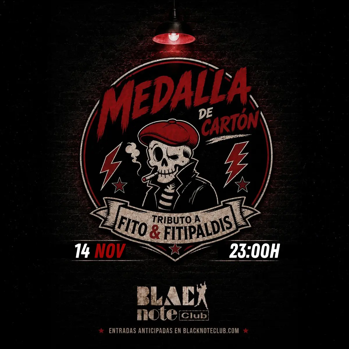 MEDALLA DE CARTÓN tributo a Fito & Fitipaldis