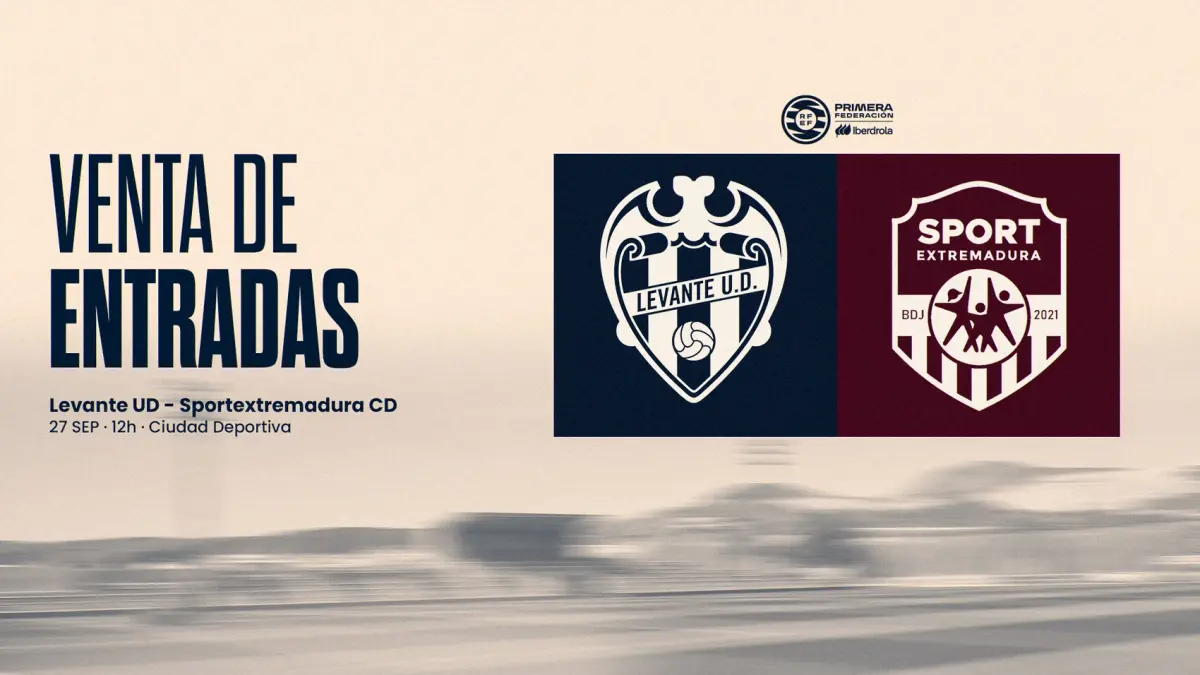 Venta de entradas para el encuentro del Levante UD Femenino frente al Sport Extremadura