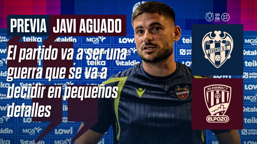 Javi Aguado: "El partido va a ser una guerra que se va a decidir en pequeños detalles”