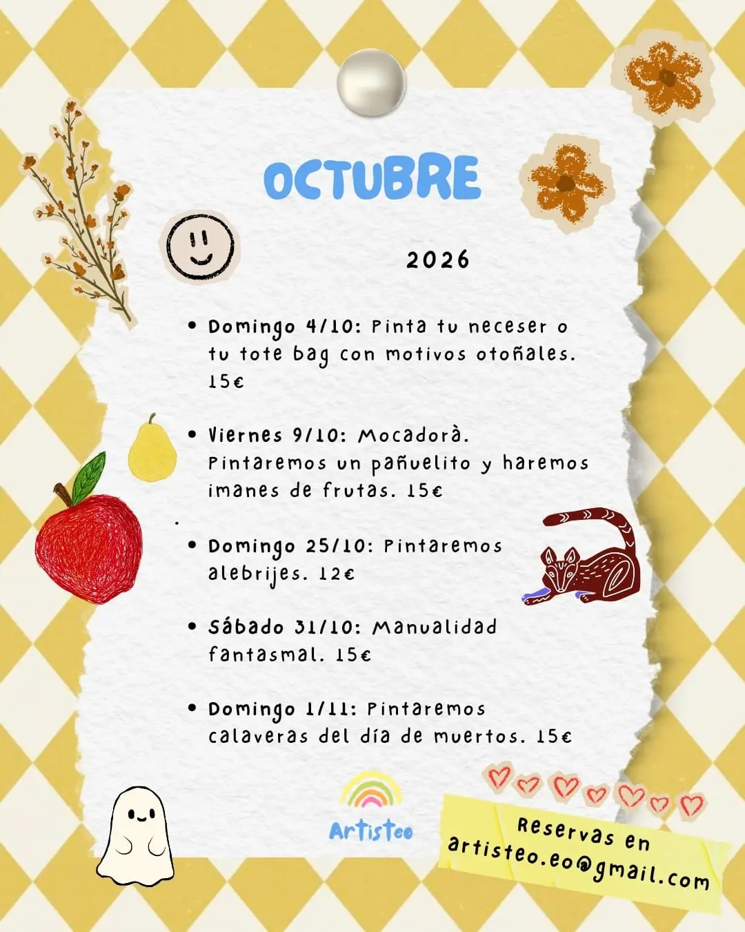 🎨artisteo: Talleres Creativos