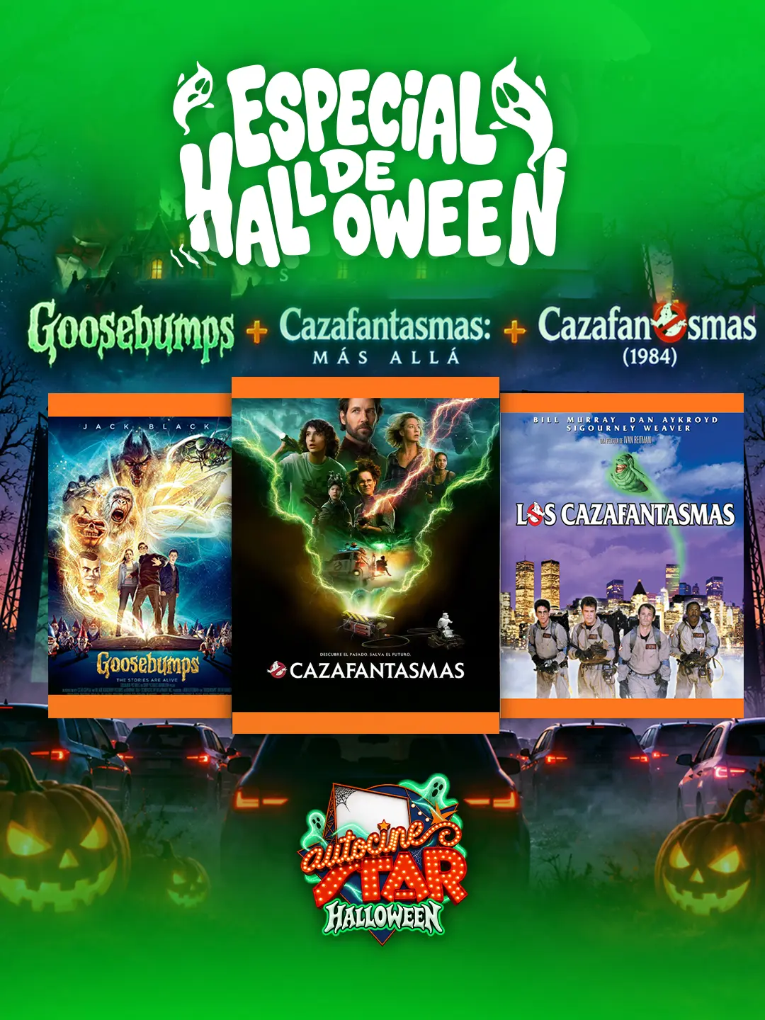 ESPECIAL HALLOWEEN: Goosebumps + Cazafantasmas: Más Allá + Cazafantasmas (1984)