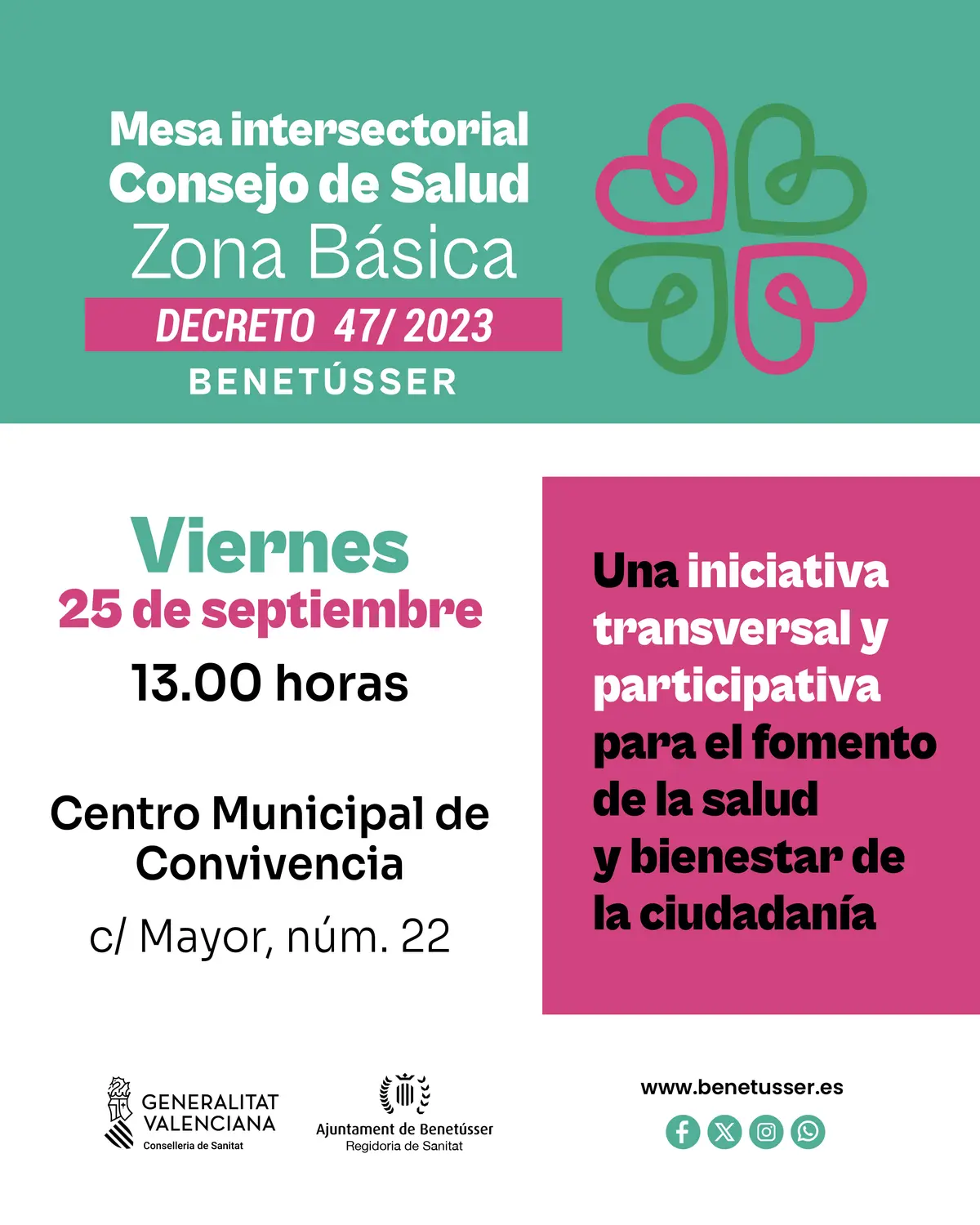 Mesa intersectorial/ Consell de Salut de Benetússer