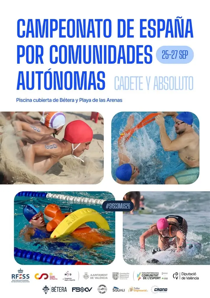 Campeonato De España Por Comunidades Autónomas Cadete Y Absoluto De Salvamento Y Socorrismo