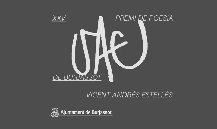 Convocado el XXV Premio de Poesía Vicent Andrés Estellés de Burjassot