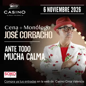 Cena + Monólogo – José Corbacho – 6 de noviembre