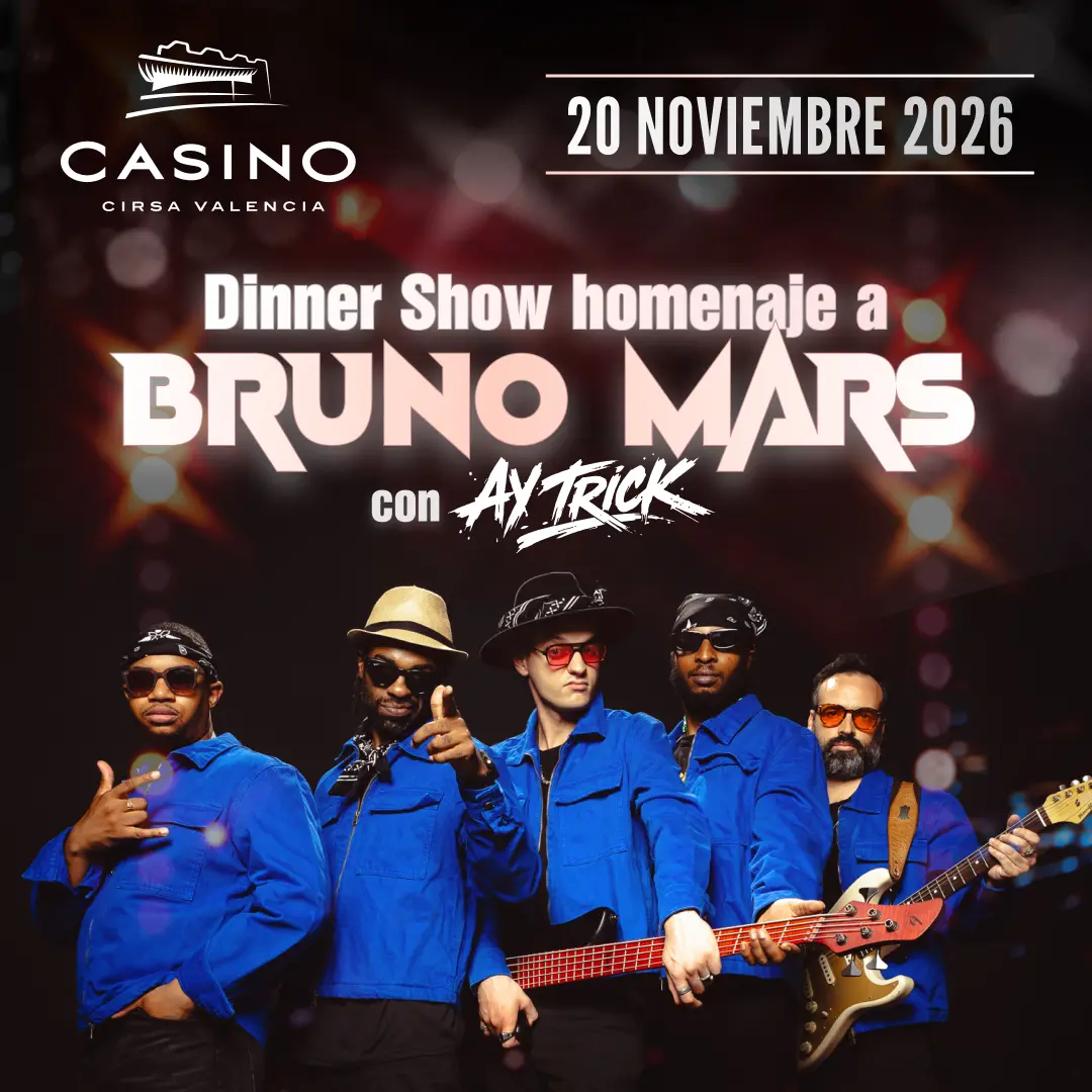 Dinner Show homenaje a Bruno Mars – 20 noviembre