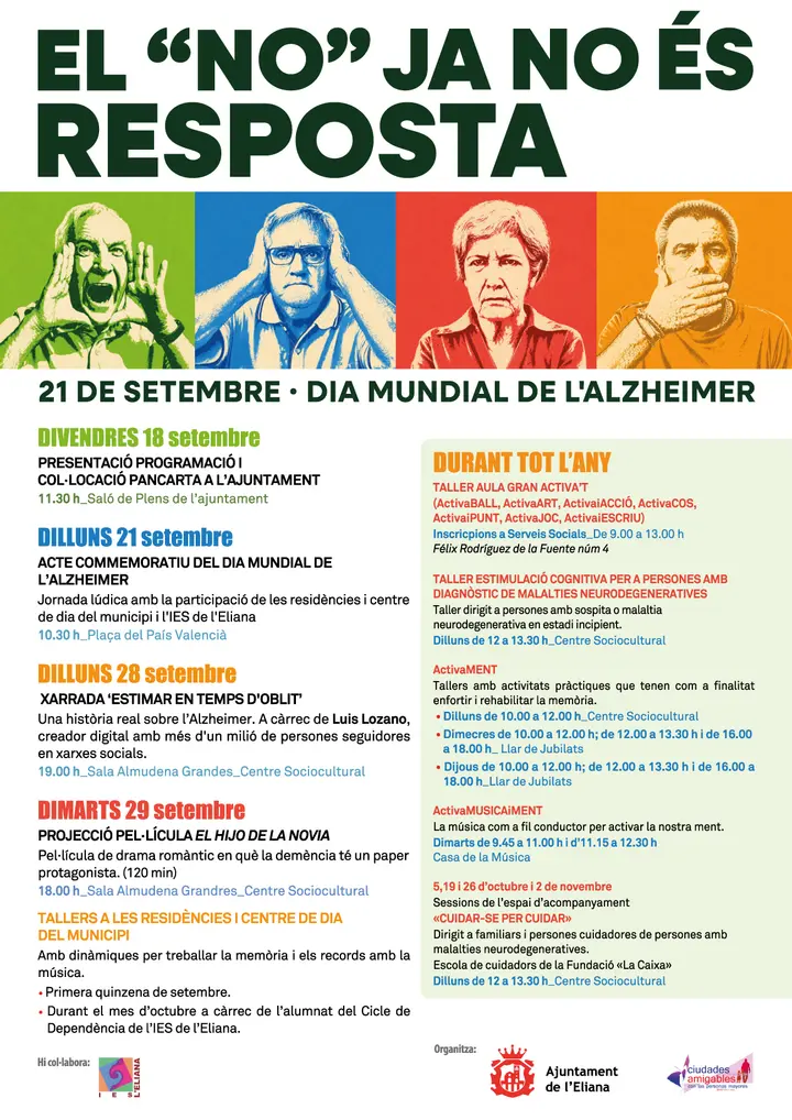 Taller de estimulación cognitiva para personas con diagnóstico de dolencias neurodegenerativas