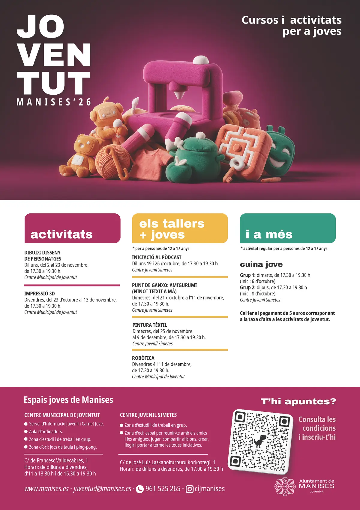Cursos y actividades para jóvenes