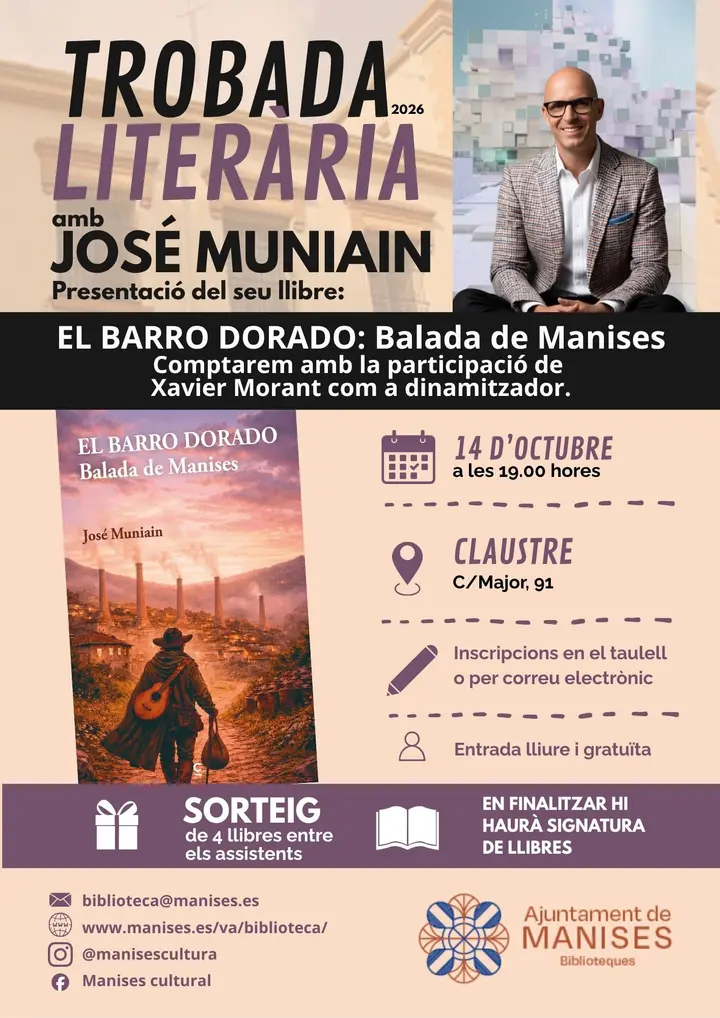 TROBADA LITERÀRIA amb JOSÉ MUNIAIN