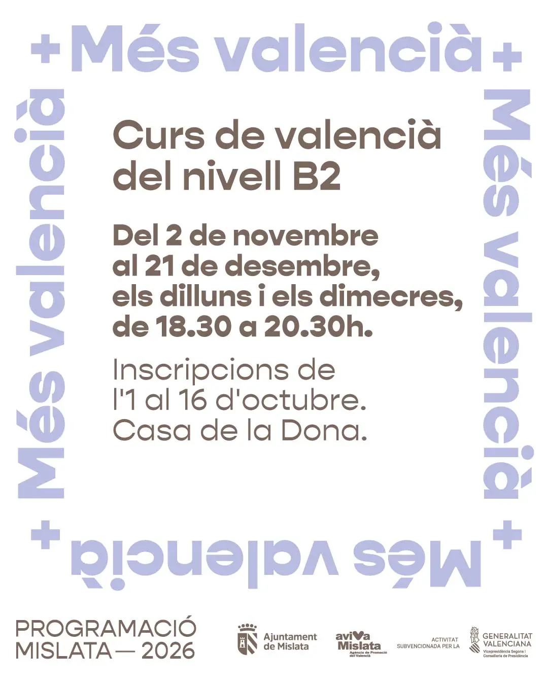 Curs de valencià nivell B2