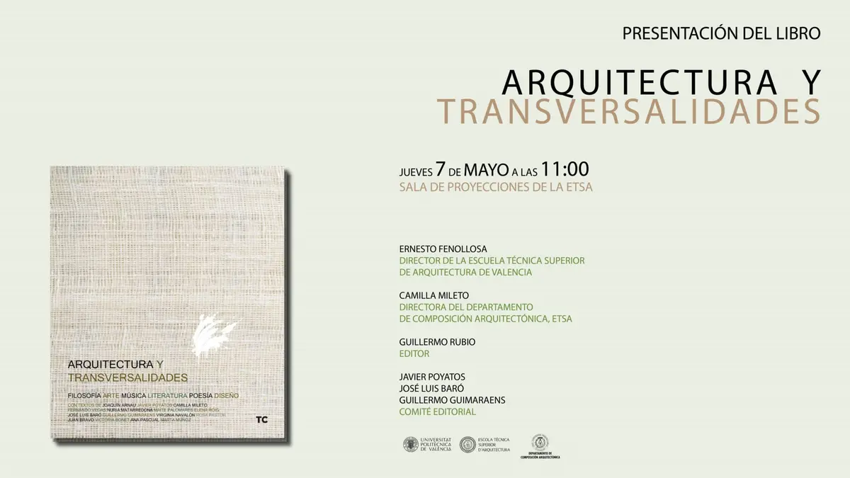 Presentación del libro «Arquitectura y transversalidades»