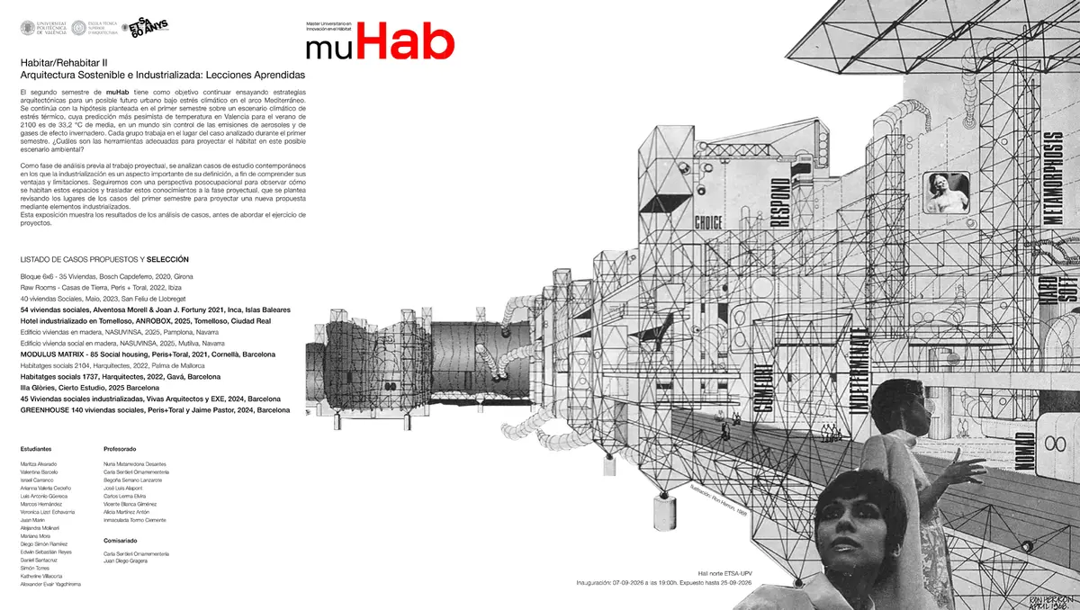 Exposición: Habitar/Rehabitar II. Arquitectura Sostenible e Industrializada: Lecciones Aprendidas
