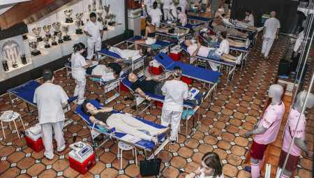 Blood drive at Mestalla brings in close to 500 donations